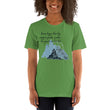 Dream Bigger Haiku With Mountains on Unisex Premium T-Shirt - L-XL