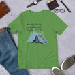 Dream Bigger Haiku With Mountains on Unisex Premium T-Shirt - L-XL