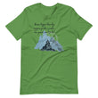 Dream Bigger Haiku With Mountains on Unisex Premium T-Shirt - L-XL