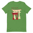 Descendants Need Ancestors Haiku With Pagoda on Unisex Premium T-Shirt - XS-S