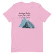 Dream Bigger Haiku With Mountains on Unisex Premium T-Shirt - L-XL