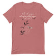 Walk With A Purpose Haiku With Dragonfly on Unisex Premium T-Shirt - 2XL-4XL