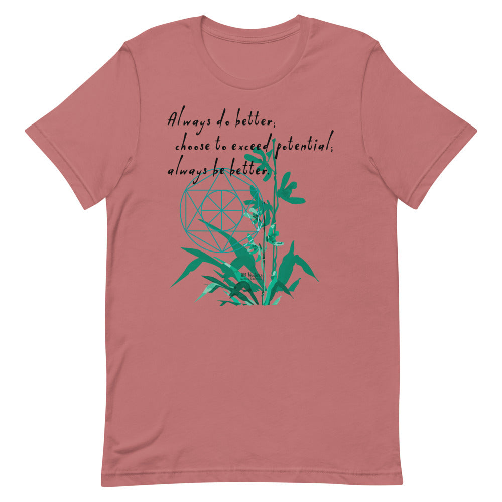 Always Better Haiku With Lilies on Unisex Premium T-Shirt - 2XL-4XL