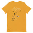 Walk With A Purpose Haiku With Dragonfly on Unisex Premium T-Shirt - 2XL-4XL