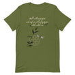 Walk With A Purpose Haiku With Dragonfly on Unisex Premium T-Shirt - 2XL-4XL