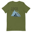 Dream Bigger Haiku With Mountains on Unisex Premium T-Shirt - 2XL-4XL