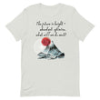 Future Is Bright Haiku With Mountain Sun on Unisex Premium T-Shirt - L-XL