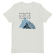 Dream Bigger Haiku With Mountains on Unisex Premium T-Shirt - L-XL