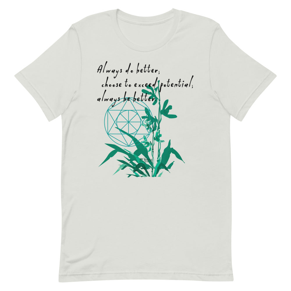 Always Better Haiku With Lilies on Unisex Premium T-Shirt - 2XL-4XL