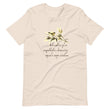 Sage Wisdom Haiku With Sparrow on Unisex Premium T-Shirt - XS-S