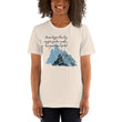 Dream Bigger Haiku With Mountains on Unisex Premium T-Shirt - 2XL-4XL