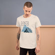 Dream Bigger Haiku With Mountains on Unisex Premium T-Shirt - 2XL-4XL