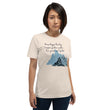 Dream Bigger Haiku With Mountains on Unisex Premium T-Shirt - 2XL-4XL