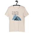 Dream Bigger Haiku With Mountains on Unisex Premium T-Shirt - 2XL-4XL