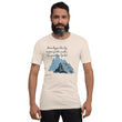 Dream Bigger Haiku With Mountains on Unisex Premium T-Shirt - 2XL-4XL