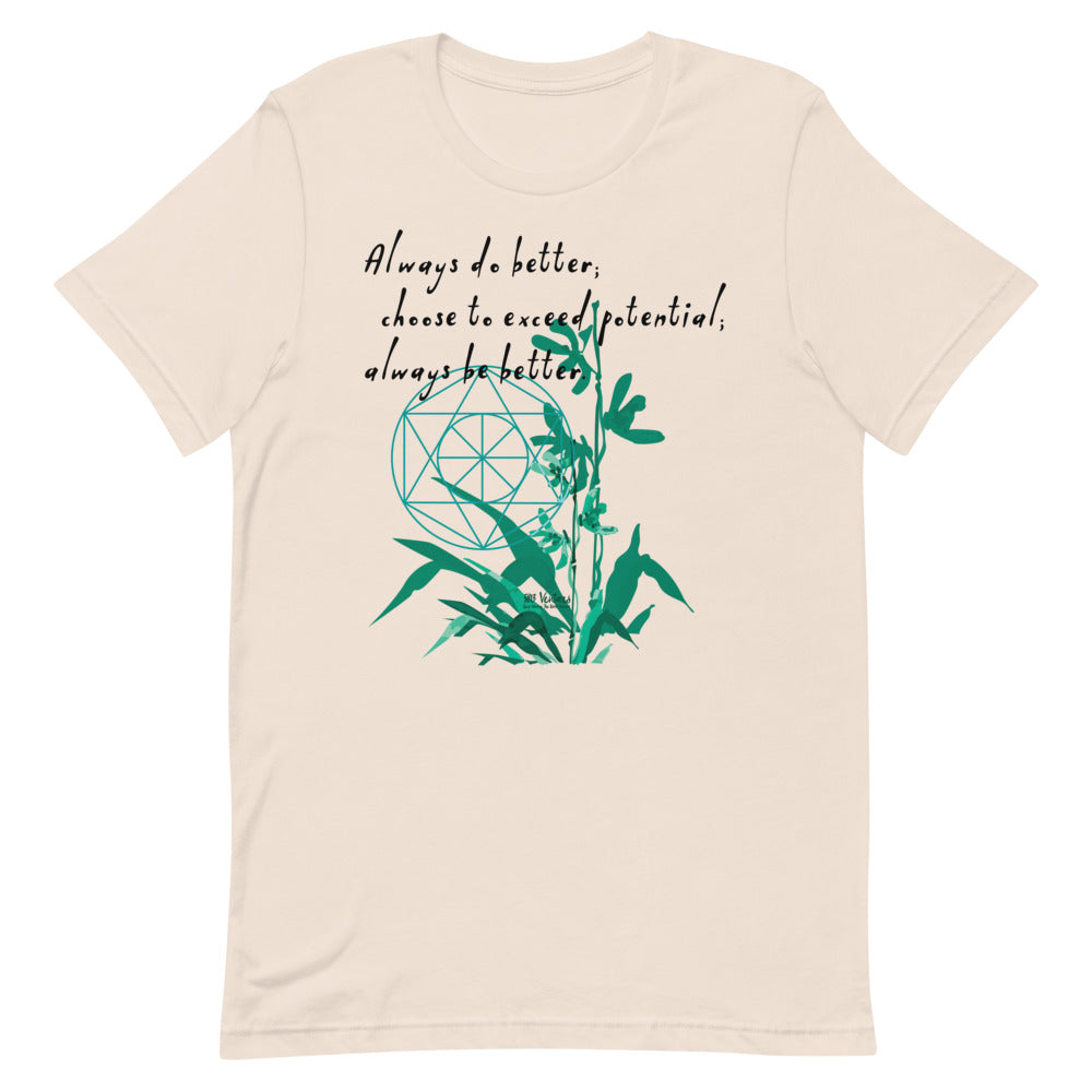 Always Better Haiku With Lilies on Unisex Premium T-Shirt - XS-M