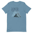 Dream Bigger Haiku With Mountains on Unisex Premium T-Shirt - XS-M