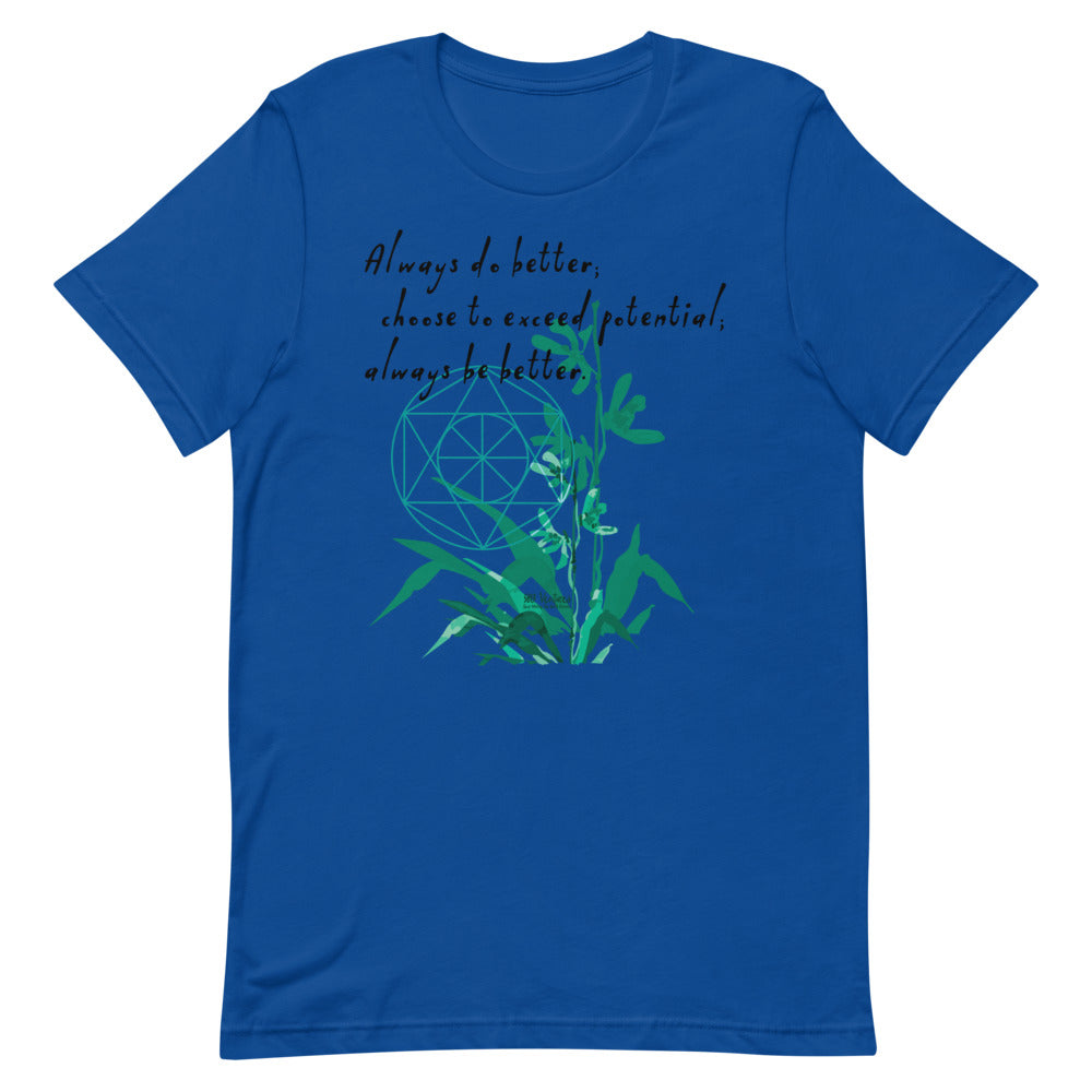 Always Better Haiku With Lilies on Unisex Premium T-Shirt - 2XL-4XL