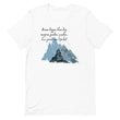 Dream Bigger Haiku With Mountains on Unisex Premium T-Shirt - XS-M