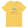 Sage Wisdom Haiku With Sparrow on Unisex Premium T-Shirt - M-L