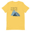 Dream Bigger Haiku With Mountains on Unisex Premium T-Shirt - L-XL