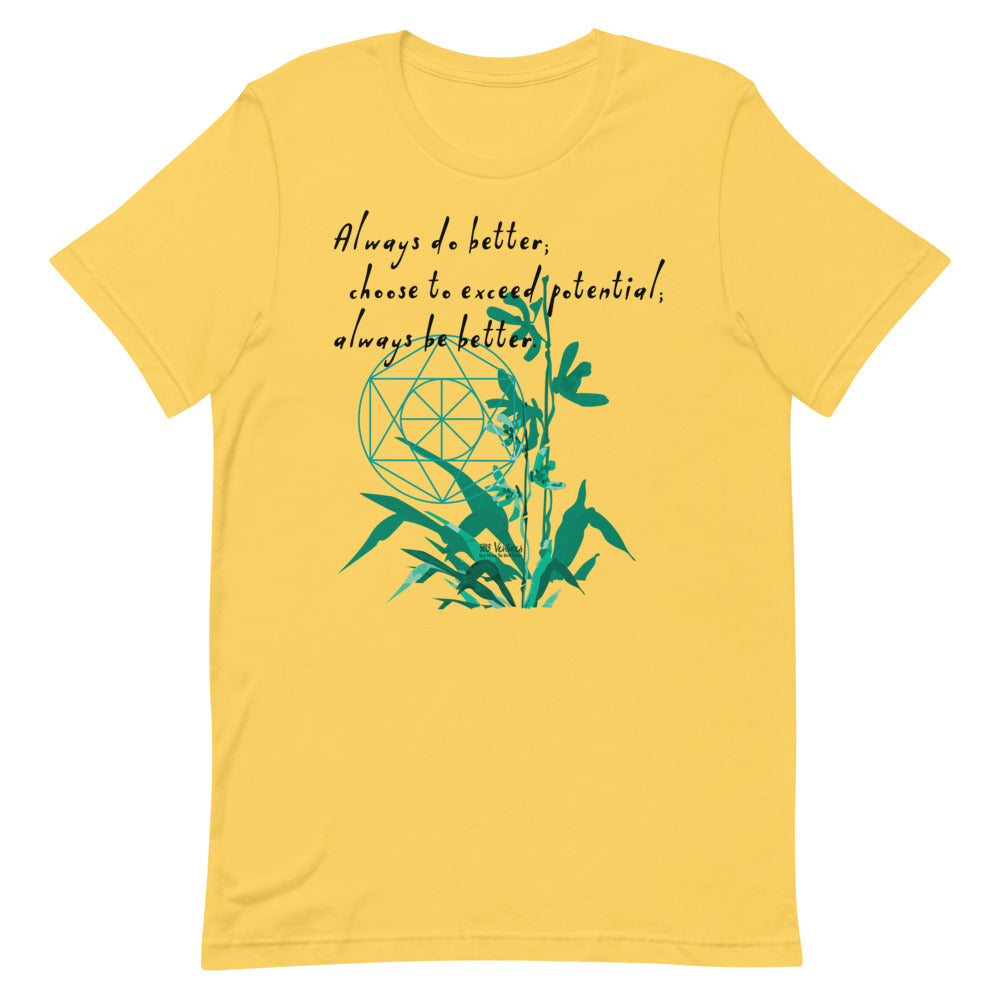 Always Better Haiku With Lilies on Unisex Premium T-Shirt - XS-M