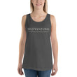 5813 Ventures Logo In Pearl on Men's Premium Tank Top