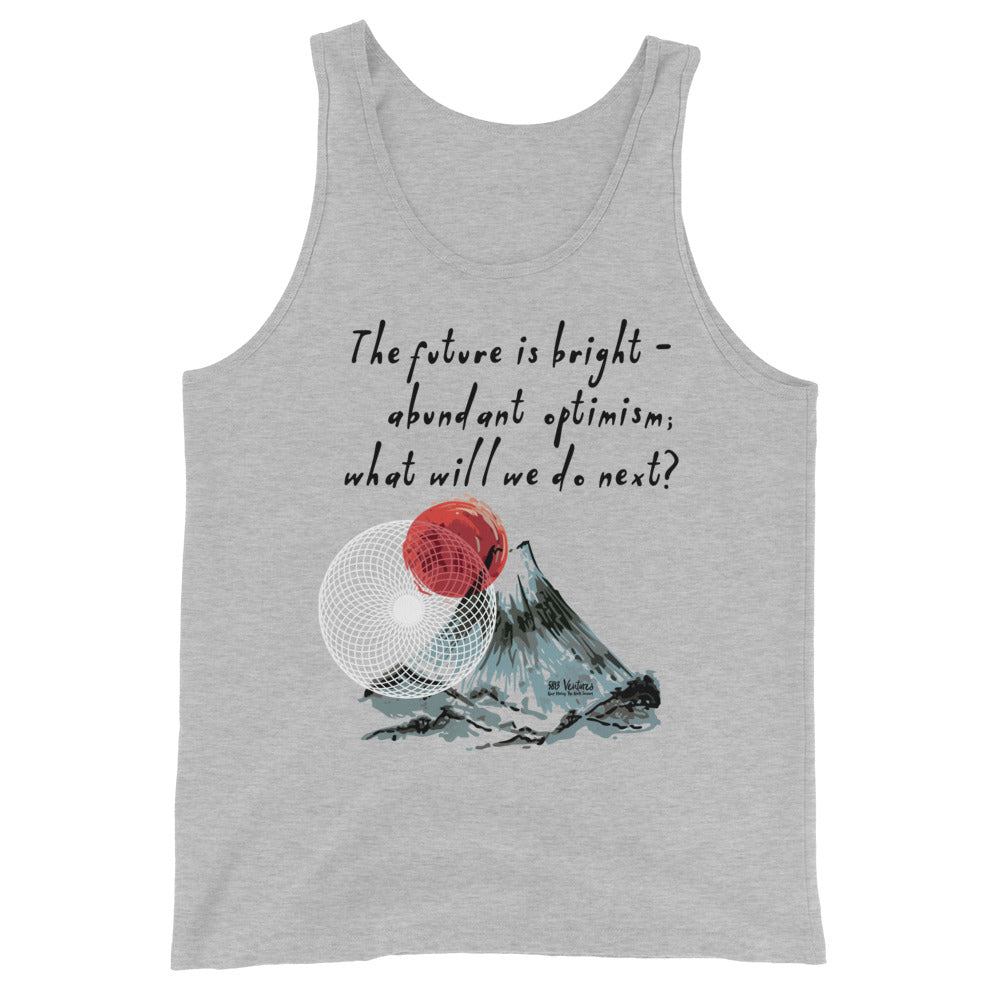 Future Is Bright Haiku With Mountain Sun on Men's Premium Tank Top