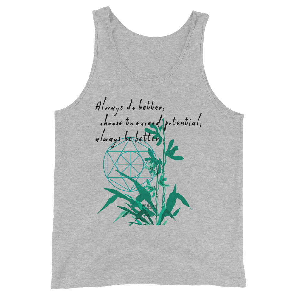 Always Better Haiku With Lilies on Men's Premium Tank Top