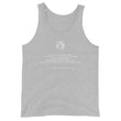 Binary Instructions To Keep Moving The World Forward With Vitruvian Earth In White on Men's Premium Tank Top