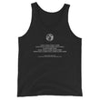 Binary Instructions To Keep Moving The World Forward With Vitruvian Earth In White on Men's Premium Tank Top