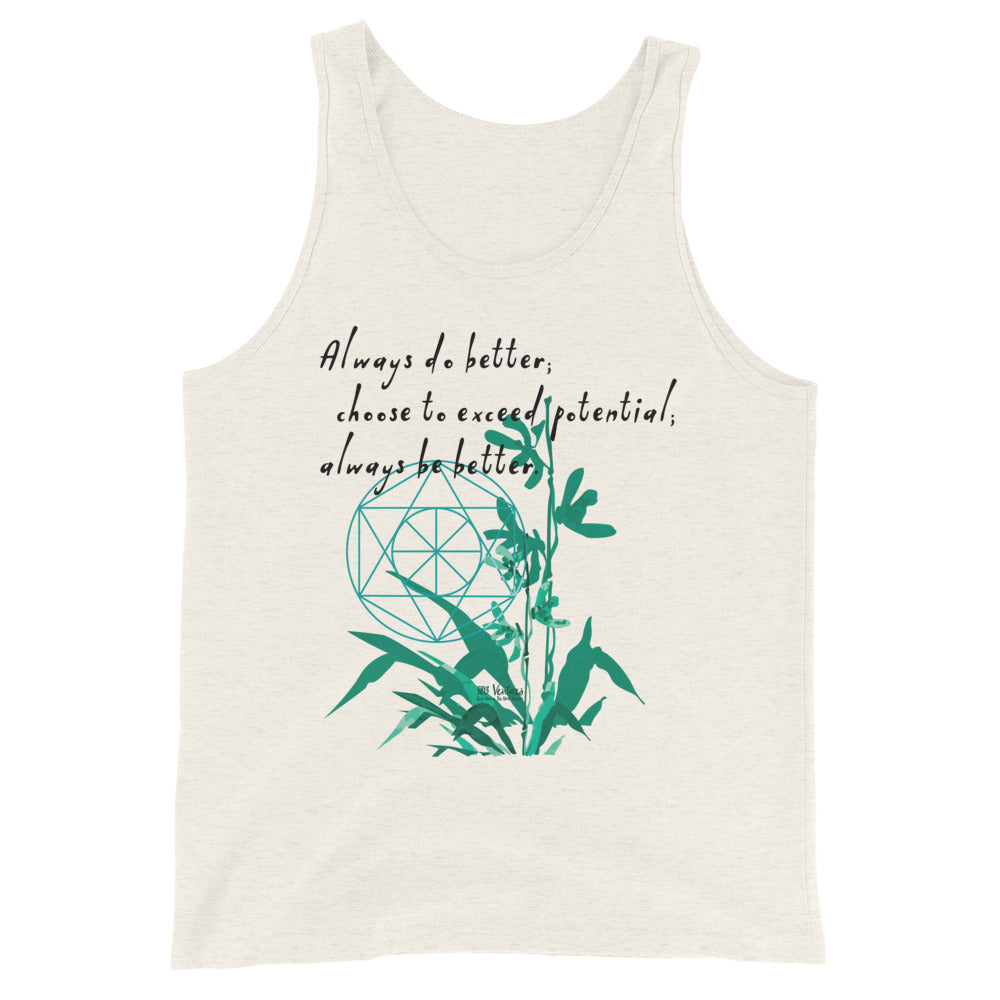 Always Better Haiku With Lilies on Men's Premium Tank Top