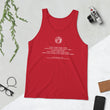 Binary Instructions To Keep Moving The World Forward With Vitruvian Earth In White on Men's Premium Tank Top