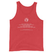 Binary Instructions To Keep Moving The World Forward With Vitruvian Earth In White on Men's Premium Tank Top