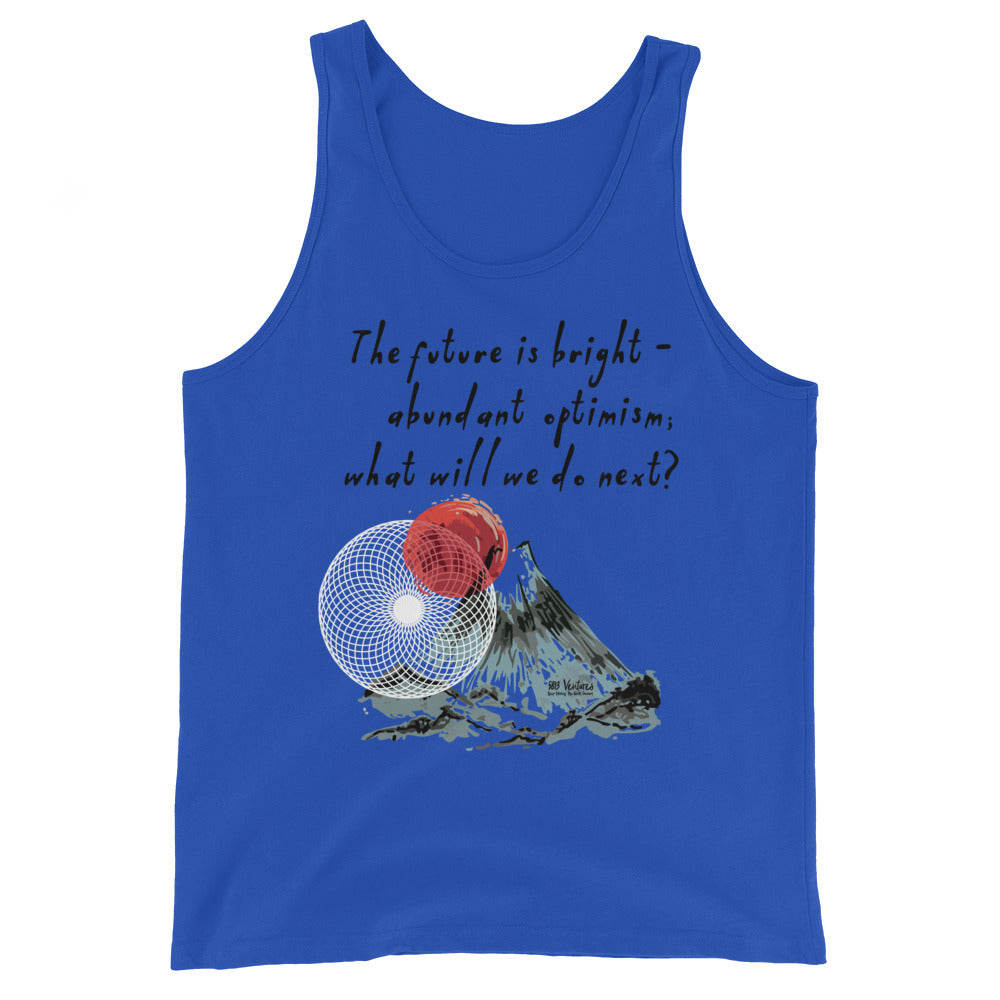 Future Is Bright Haiku With Mountain Sun on Men's Premium Tank Top