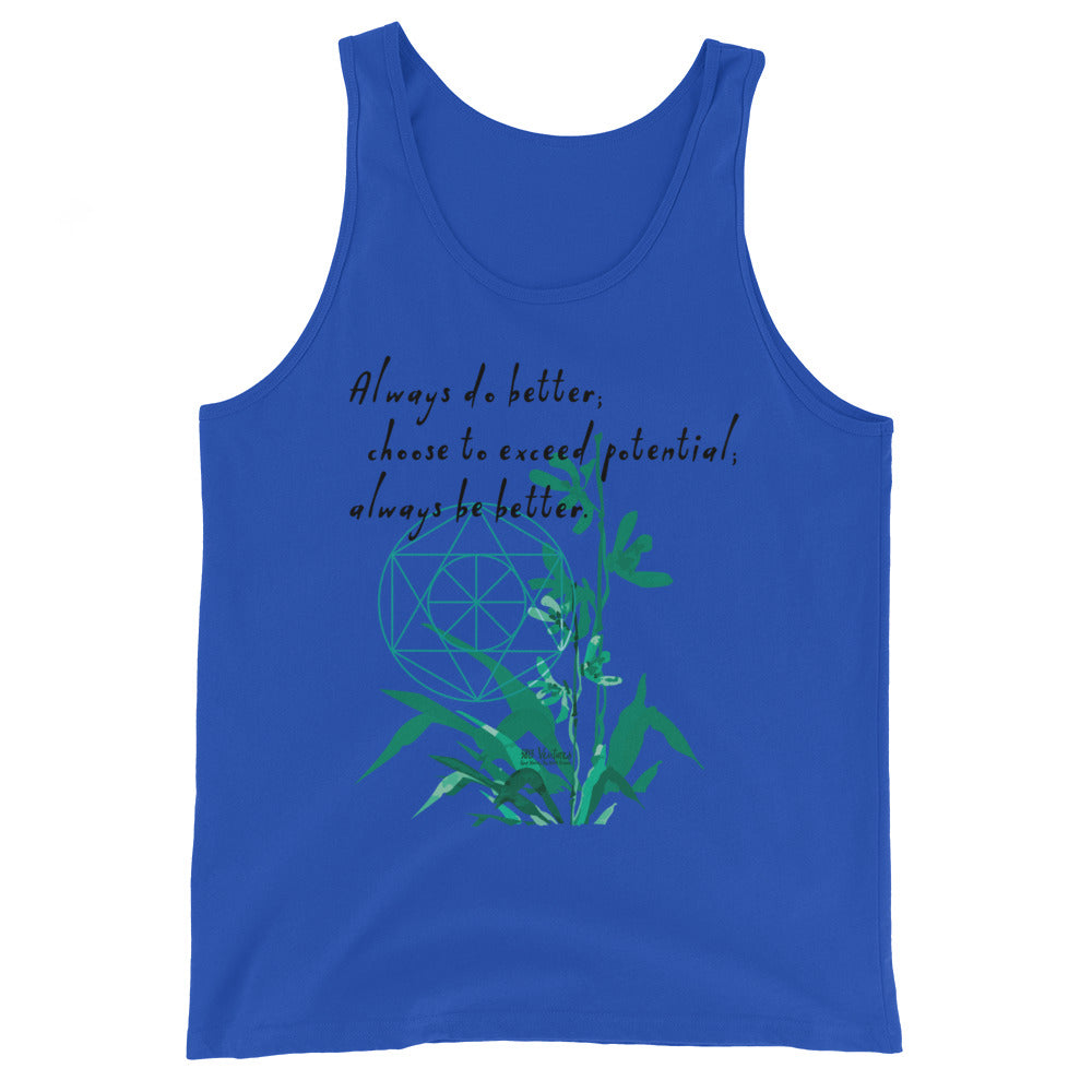 Always Better Haiku With Lilies on Men's Premium Tank Top