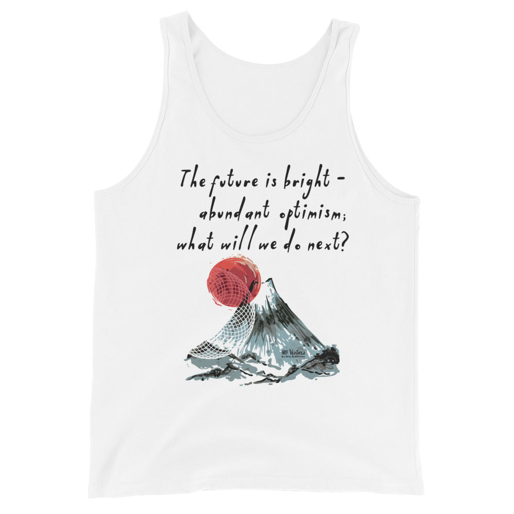 Future Is Bright Haiku With Mountain Sun on Men's Premium Tank Top