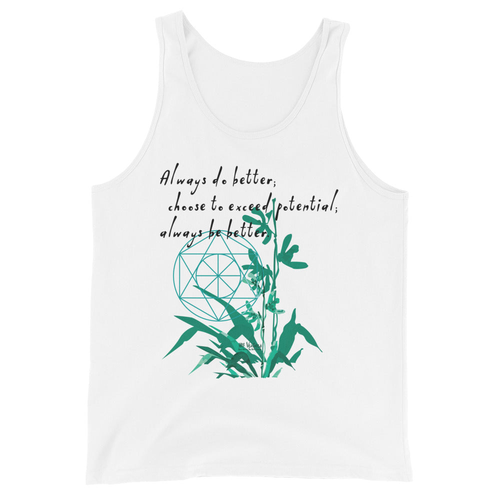 Always Better Haiku With Lilies on Men's Premium Tank Top