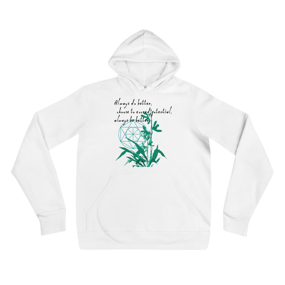 Always Better Haiku With Lilies on Unisex Premium Fleece Hoodie