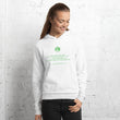 Binary Instructions To Keep Moving The World Forward With Venusian Earth In Green on Unisex Premium Fleece Hoodie