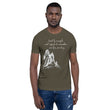 Lead By Example Haiku With Mountain Shrines on Unisex Premium T-Shirt - XS-S