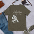 Lead By Example Haiku With Mountain Shrines on Unisex Premium T-Shirt - XS-S