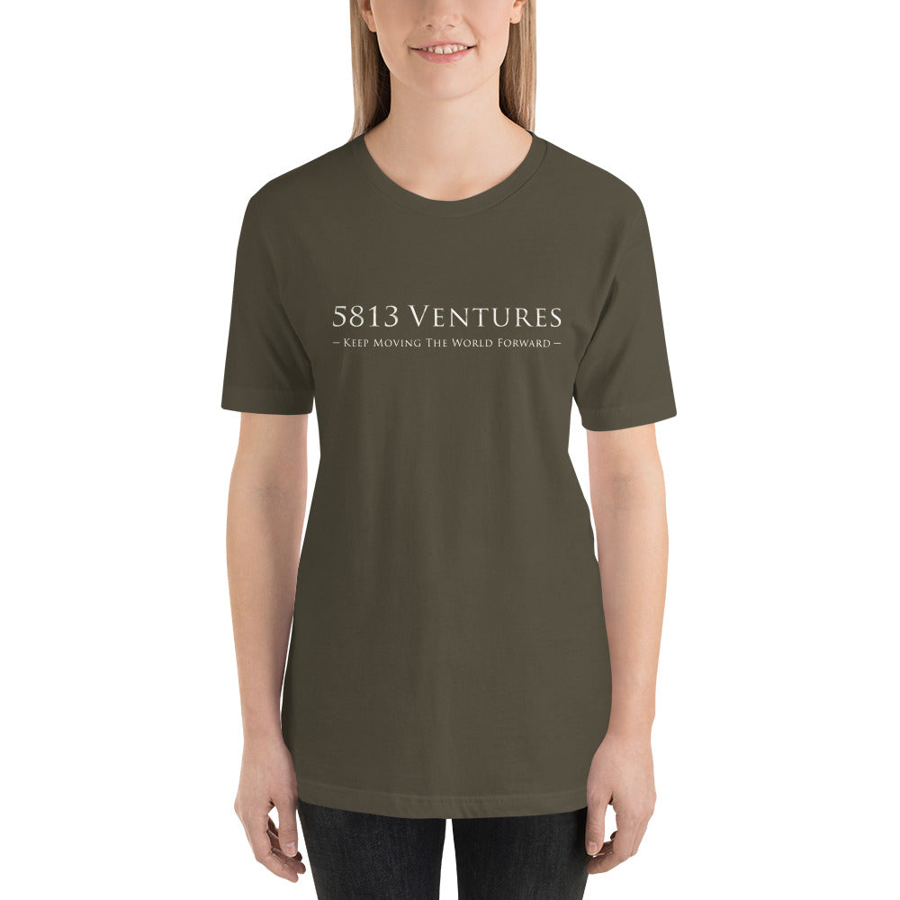 5813 Ventures Logo In Pearl on Unisex Premium T-Shirt - XS-S