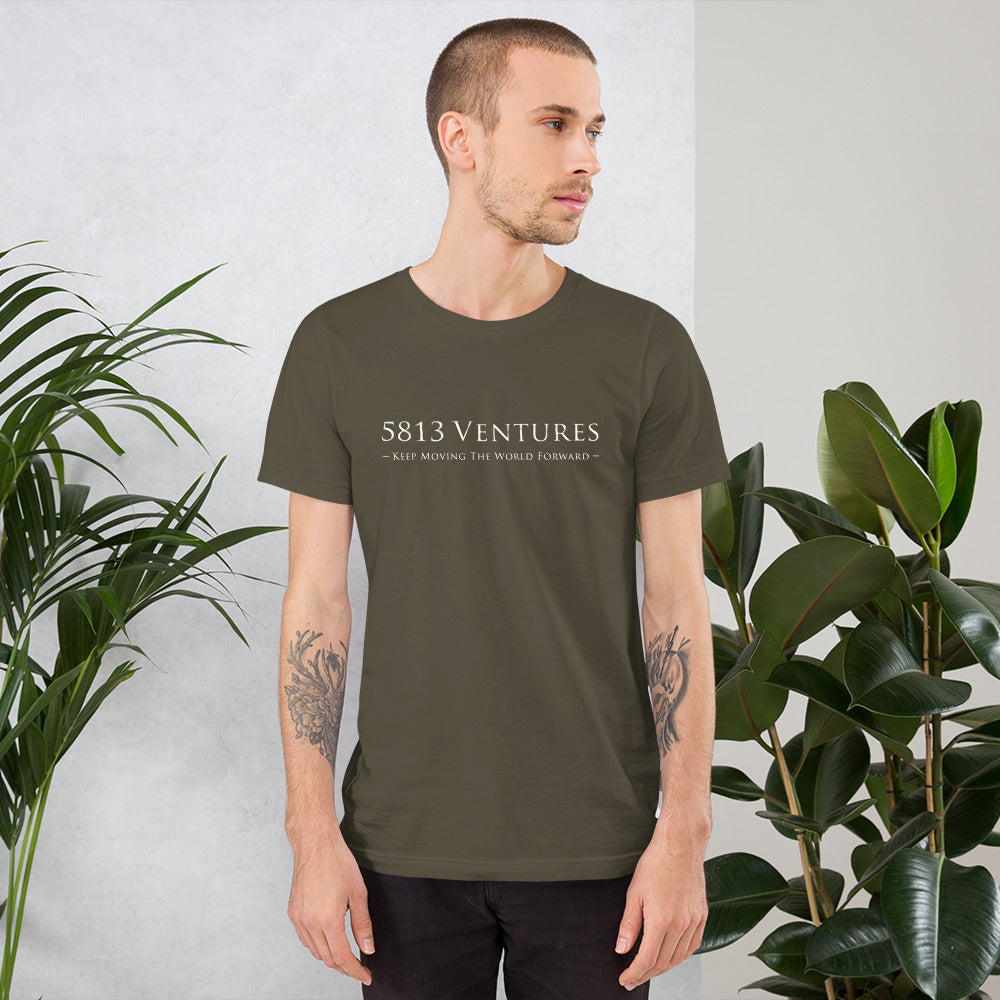 5813 Ventures Logo In Pearl on Unisex Premium T-Shirt - XS-S