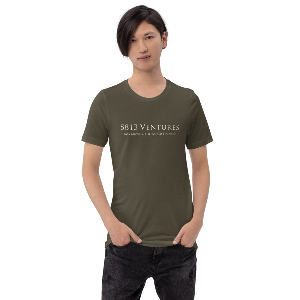 5813 Ventures Logo In Pearl on Unisex Premium T-Shirt - XS-S