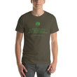 Binary Instructions To Keep Moving The World Forward With Venusian Earth In Green on Unisex Premium T-Shirt - M-L