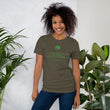 Binary Instructions To Keep Moving The World Forward With Venusian Earth In Green on Unisex Premium T-Shirt - M-L