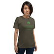 Binary Instructions To Keep Moving The World Forward With Venusian Earth In Green on Unisex Premium T-Shirt - M-L