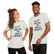 Charcoal Sketch Dreaming To Keep Moving The World Forward on Unisex Premium T-Shirt - XS-S