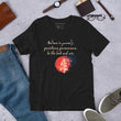 Believe To Win Haiku With Sun Tree on Unisex Premium T-Shirt